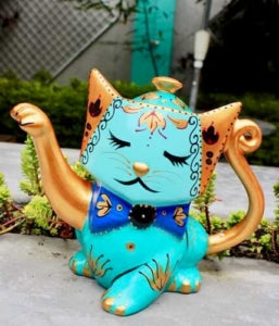 Tetera ceramica Gato